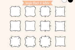 Fancy Square Frames | Hand Drawn Border Monogram Product Image 9