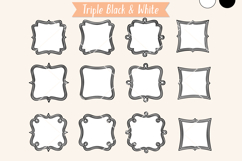 Fancy Square Frames | Hand Drawn Border Monogram Product Image 11