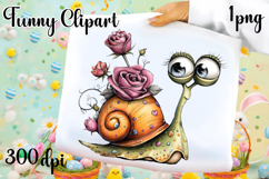 Fancy snail Design sublimation | Funny Clipart Product Image 1