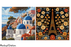 Fantastic Cities Digital Papers European Travel Scrapbook Product Image 2