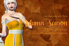 Fantasy Autumn Season Elf Elegant 3D Poser Graphics Product Image 1