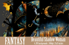Fantasy Backgrounds, Shadow Woman Backgrounds, Luxury, s1 Product Image 1