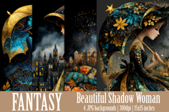 Fantasy Backgrounds, Shadow Woman Backgrounds, Luxury, s2 Product Image 1
