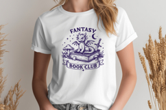 Fantasy Book Club SVG - Romantasy Reader PNG - Cute Dragon Product Image 3