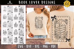 Fantasy Book Dragon Skeleton SVG Book lover bundle