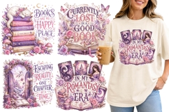 Fantasy Book Lover Sublimation Png, Fiction Reader Png Product Image 1