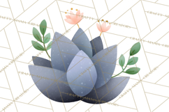 Fantasy Botanical Clipart PNG, Unique Whimsical Plant Art Product Image 2