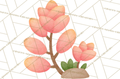 Fantasy Botanical Clipart PNG, Unique Whimsical Plant Art Product Image 2