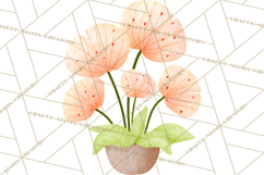 Fantasy Botanical Clipart PNG, Unique Whimsical Plant Art Product Image 2