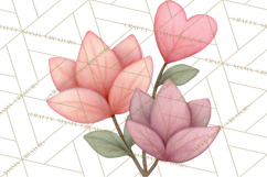 Fantasy Botanical Clipart PNG, Unique Whimsical Plant Art Product Image 3
