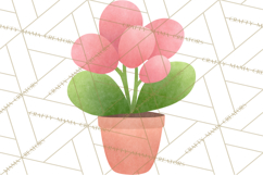 Fantasy Botanical Clipart PNG, Unique Whimsical Plant Art Product Image 4