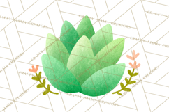 Fantasy Botanical Clipart PNG, Unique Whimsical Plant Art Product Image 4