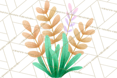 Fantasy Botanical Clipart PNG, Unique Whimsical Plant Art Product Image 5