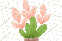 Fantasy Botanical Clipart PNG, Unique Whimsical Plant Art Product Image 2