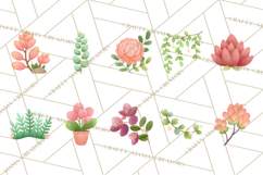 Fantasy Botanical Clipart PNG, Unique Whimsical Plant Art Product Image 2