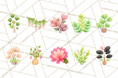 Fantasy Botanical Clipart PNG, Unique Whimsical Plant Art Product Image 4