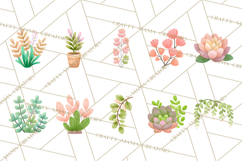 Fantasy Botanical Clipart PNG, Unique Whimsical Plant Art Product Image 7