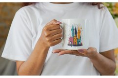 Fantasy Castle Mug sublimation design Product Image 2
