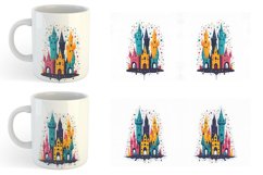 Fantasy Castle Mug sublimation design Product Image 3
