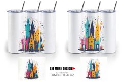 Fantasy Castle Tumbler Sublimation Wrap Product Image 5