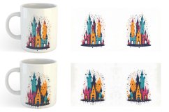 Fantasy Castle Mug sublimation design Product Image 5