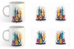 Fantasy Castle Mug sublimation design Product Image 6
