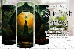 Celtic Tumbler, Fantasy Tumbler, Celtic Gate Tumbler, 5 Product Image 1