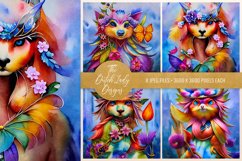 Colorful Fantasy Creatures - Scrapbook Papers Product Image 3