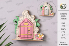 Fantasy door for sockets Laser Cut. Home Decor SVG Product Image 1