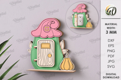 Fantasy door for sockets Laser Cut. Home Decor SVG Product Image 1