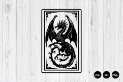 Fantasy Dragon Tarot SVG, Dragon SVG, Mystical SVG Product Image 1