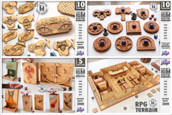 Fantasy Dungeon Mega Bundle Laser Cut | Tabletop RPG Gaming Product Image 2