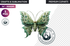 Fantasy Elemental Butterfly PNG Clipart, Magic Insect Product Image 1