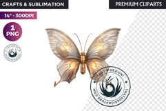 Fantasy Elemental Butterfly PNG Clipart, Magic Insect Product Image 1