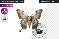 Fantasy Elemental Butterfly PNG Clipart, Magic Insect Product Image 1