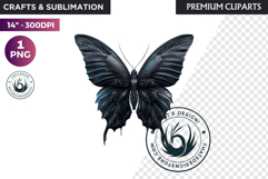 Fantasy Elemental Butterfly PNG Clipart, Magic Insect Product Image 1