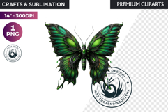 Fantasy Elemental Butterfly PNG Clipart, Magic Insect Product Image 1