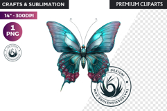 Fantasy Elemental Butterfly PNG Clipart, Magic Insect Product Image 1