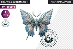 Fantasy Elemental Butterfly PNG Clipart, Magic Insect Product Image 1