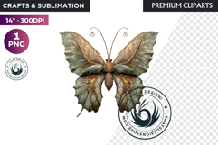 Fantasy Elemental Butterfly PNG Clipart, Magic Insect Product Image 1