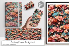 Digital Paper Fantasy Flower Background Product Image 1