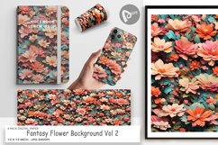 Digital Paper Fantasy Flower Background Product Image 1