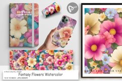 Digital Paper Flowers Watercolor Product Image 1