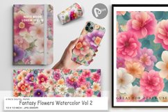 Digital Paper Flowers Watercolor Product Image 1