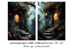 Fantasy Digital Backgrounds, Fantasy Front Door and Roses 1 Product Image 3