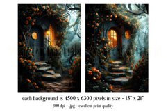 Fantasy Digital Backgrounds, Fantasy Front Door and Roses 2 Product Image 2