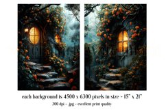 Fantasy Digital Backgrounds, Fantasy Front Door and Roses 2 Product Image 3