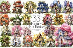 Fantasy Fruit Houses Sublimation Bundle Product Image 1
