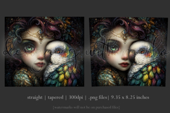 Animal Tumbler Wrap, A Girl and Her Bird Tumbler Wrap, t1 Product Image 3