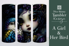 Animal Tumbler Wrap, A Girl and Her Bird Tumbler Wrap, t4 Product Image 1